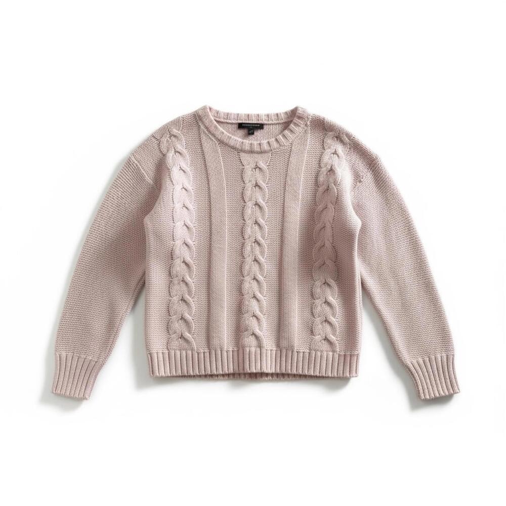 Banana Republic Lavender Cable Knit Sweater XS